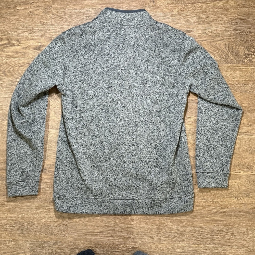 Eddie Bauer Men's Medium Snap-Front Radiator Fleece Sweater Charcoal‎ - Picture 3 of 7